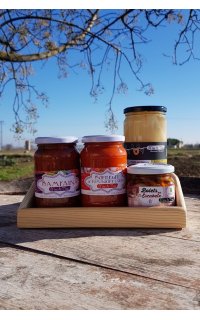 conserves artesanes 9 unitats en safata de fusta